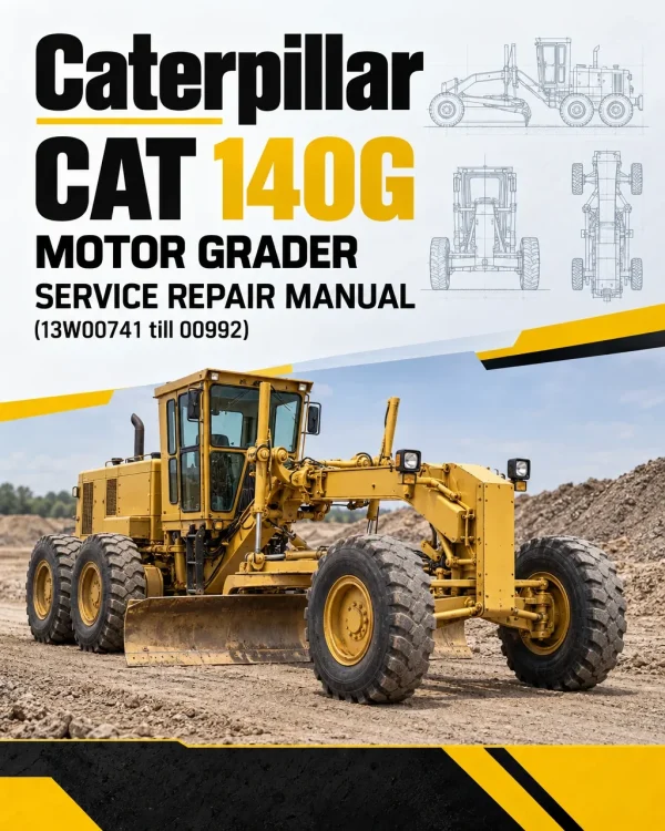 Caterpillar CAT 140G Motor Grader Service Repair Manual (13W00741 till 00992) Caterpillar CAT 140G Motor Grader Service Repair Manual (13W00741 till 00992)