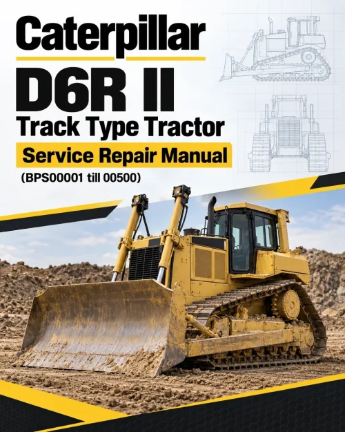 Caterpillar CAT D6R II Track Type Tractor Service Repair Manual (BPS00001 till 00500)