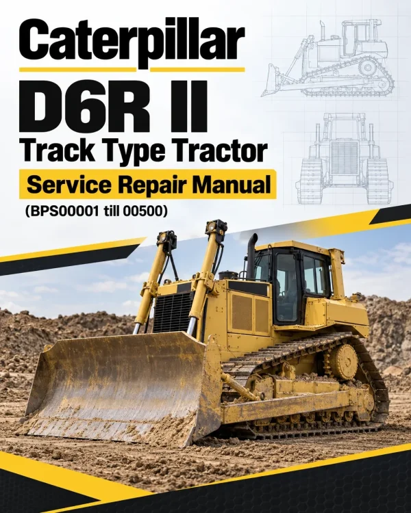 Caterpillar CAT D6R II Track Type Tractor Service Repair Manual (BPS00001 till 00500)