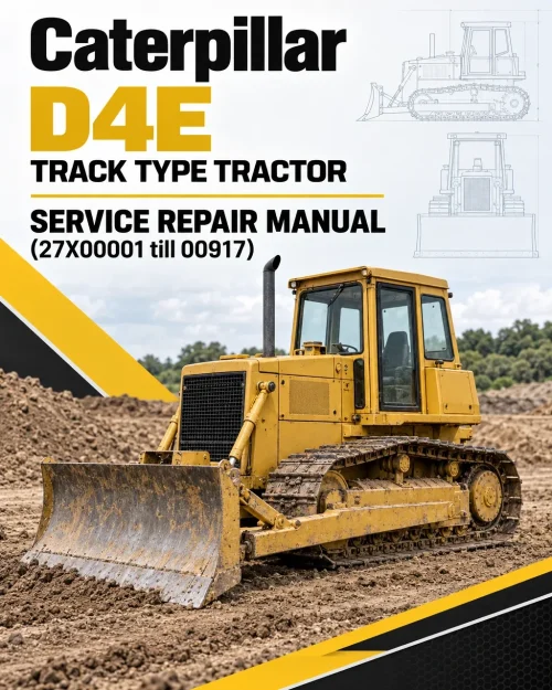Caterpillar CAT D4E Track Type Tractor Service Repair Manual (27X00001 till 00917)