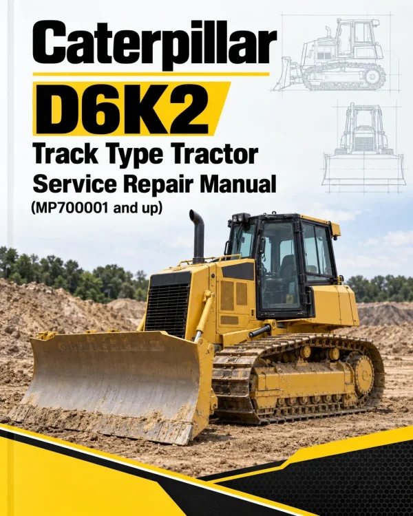 Caterpillar CAT D6K2 Track Type Tractor Service Repair Manual (MP700001 and up)