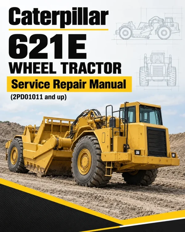 Caterpillar CAT 621E Wheel Tractor Service Repair Manual (2PD01011 and up)