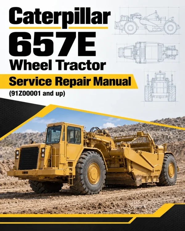 Caterpillar CAT 657E Wheel Tractor Service Repair Manual (91Z00001 and up)