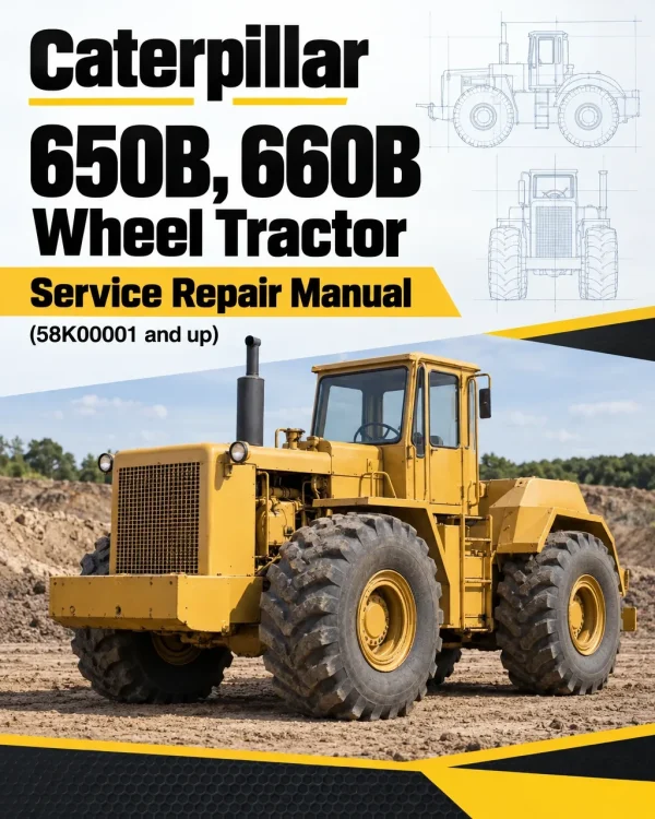 Caterpillar CAT 650B, 660B Wheel Tractor Service Repair Manual (58K00001 and up)