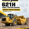 Caterpillar CAT 621H Wheel Tractor Scraper Service Repair Manual (EAZ00001 and up)
