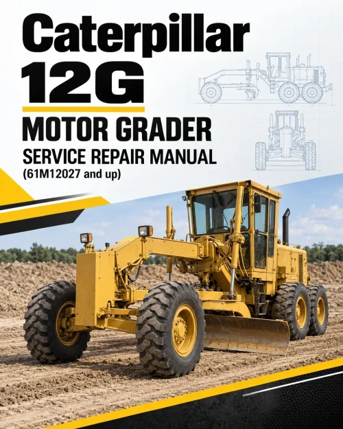 Caterpillar CAT 12G Motor Grader Service Repair Manual (61M12027 and up)