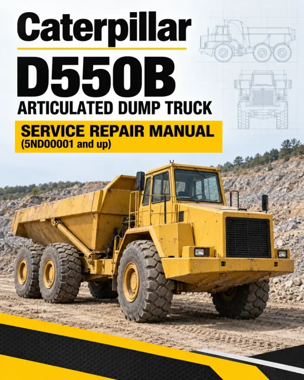 Caterpillar CAT D550B Articulated Dump Truck Service Repair Manual (5ND00001 and up)