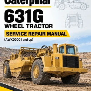 Caterpillar CAT 631G Wheel Tractor Service Repair Manual (AWK00001 and up)