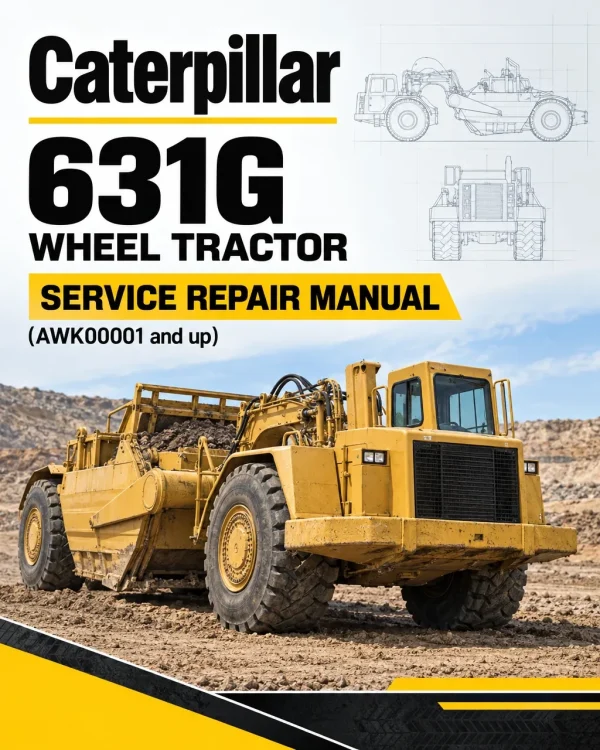 Caterpillar CAT 631G Wheel Tractor Service Repair Manual (AWK00001 and up)