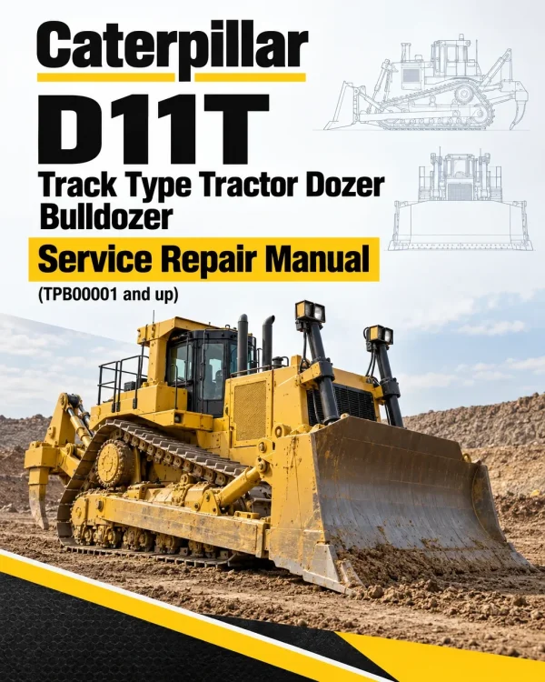 Caterpillar CAT D11T Track Type Tractor Dozer Bulldozer Service Repair Manual (TPB00001 and up)