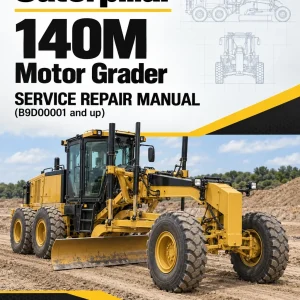 Caterpillar CAT 140M Motor Grader Service Repair Manual (B9D00001 and up)