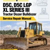 Caterpillar CAT D5C, D5C LGP XL SERIES III Tractor Dozer Bulldozer Service Repair Manual (8ZS00001 and up)