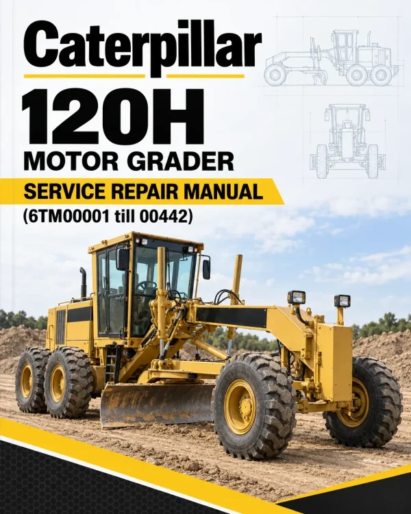 Caterpillar CAT 120H Motor Grader Service Repair Manual (6TM00001 till 00442)