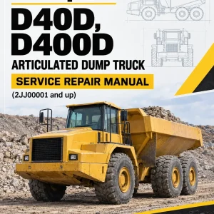 Caterpillar CAT D40D, D400D Articulated Dump Truck Service Repair Manual (2JJ00001 and up)