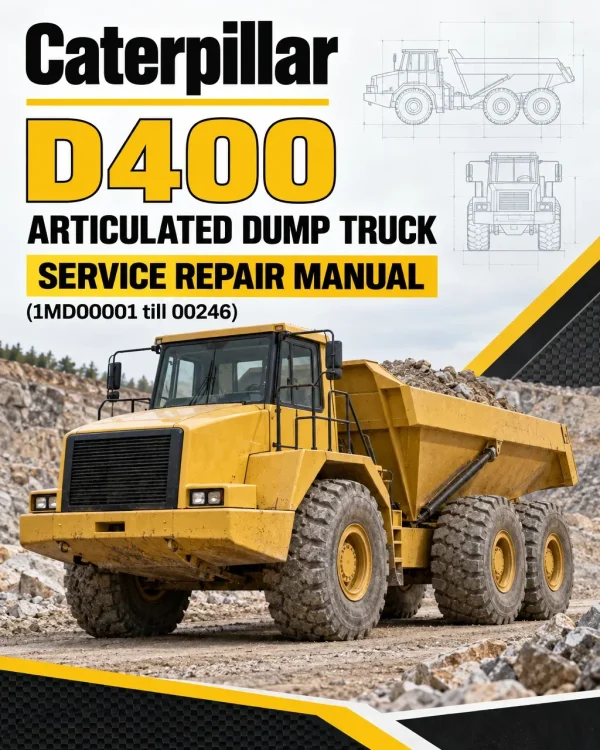 Caterpillar CAT D400 Articulated Dump Truck Service Repair Manual (1MD00001 till 00246)