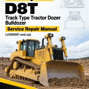 Caterpillar CAT D8T Track Type Tractor Dozer Bulldozer Service Repair Manual (JJ500001 and up)