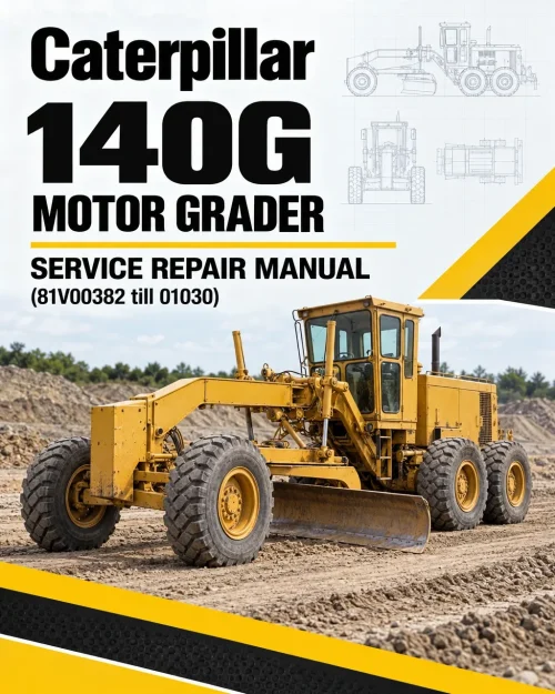 Caterpillar CAT 140G Motor Grader Service Repair Manual (81V00382 till 01030) Caterpillar CAT 140G Motor Grader Service Repair Manual (81V00382 till 01030)