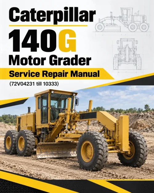 Caterpillar CAT 140G Motor Grader Service Repair Manual (72V04231 till 10333) Caterpillar CAT 140G Motor Grader Service Repair Manual (72V04231 till 10333)
