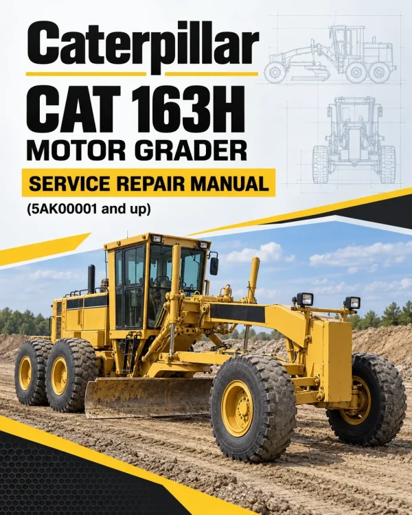 Caterpillar CAT 163H NA Motor Grader Service Repair Manual (5AK00001 and up)