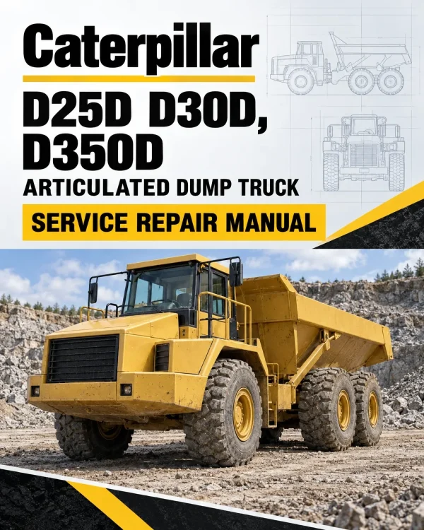 Caterpillar CAT D25D D30D, D350D Articulated Dump Truck Service Repair Manual (3AJ00001 till 00414)