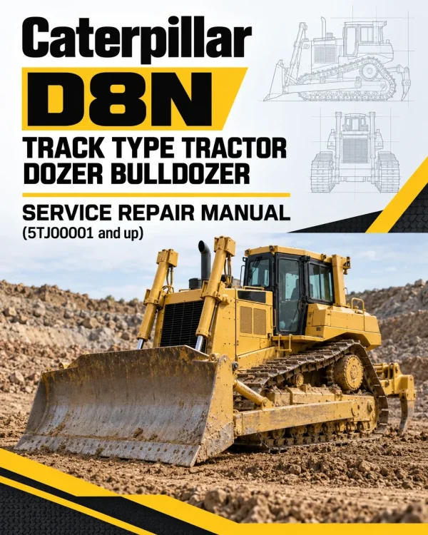 Caterpillar CAT D8N Track Type Tractor Dozer Bulldozer Service Repair Manual (5TJ00001 and up)