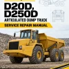 Caterpillar CAT D20D, D250D Articulated Dump Truck Service Repair Manual (9MG00001 and up)