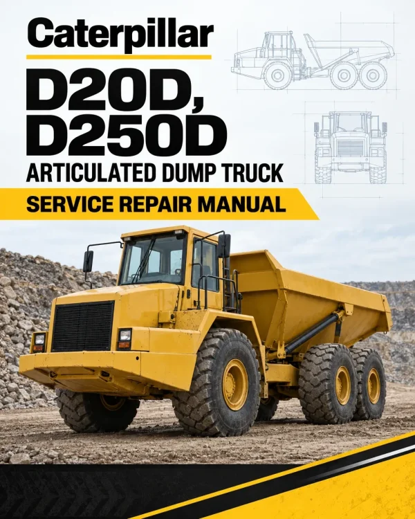 Caterpillar CAT D20D, D250D Articulated Dump Truck Service Repair Manual (9MG00001 and up)