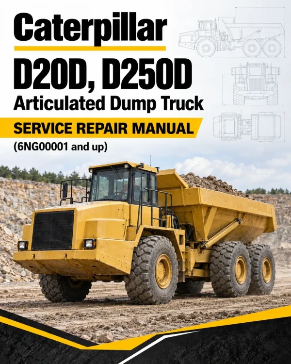 Caterpillar CAT D20D, D250D Articulated Dump Truck Service Repair Manual (6NG00001 and up)
