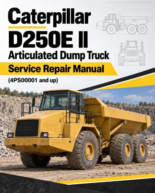 Caterpillar CAT D250E II Articulated Dump Truck Service Repair Manual (4PS00001 and up)