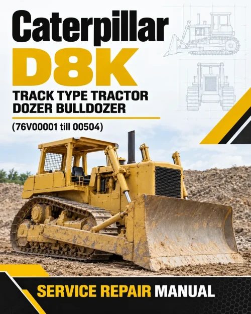 Caterpillar CAT D8K Track Type Tractor Dozer Bulldozer Service Repair Manual (76V00001 till 00504) Caterpillar CAT D8K Track Type Tractor Dozer Bulldozer Service Repair Manual (76V00001 till 00504)