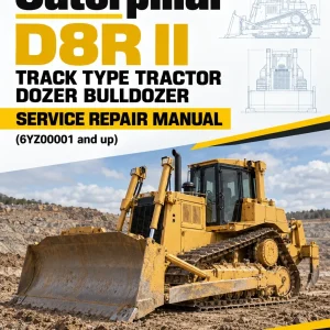 Caterpillar CAT D8R II Track Type Tractor Dozer Bulldozer Service Repair Manual (6YZ00001 and up)