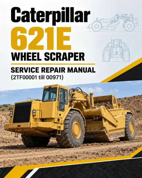 Caterpillar CAT 621E Wheel Scraper Service Repair Manual (2TF00001 till 00971) Caterpillar CAT 621E Wheel Scraper Service Repair Manual (2TF00001 till 00971)