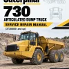 Caterpillar CAT 730 Articulated Dump Truck Service Repair Manual (3T300001 and up)