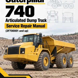 Caterpillar CAT 740 Articulated Dump Truck Service Repair Manual (3F700001 and up)