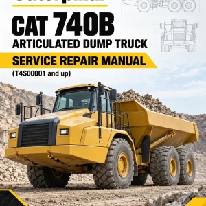Caterpillar CAT 740B Articulated Dump Truck Service Repair Manual (T4S00001 and up)