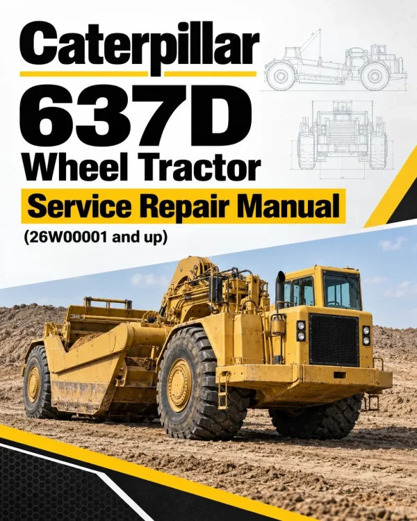 Caterpillar CAT 637D Wheel Tractor Service Repair Manual (26W00001 and up) Caterpillar CAT 637D Wheel Tractor Service Repair Manual (26W00001 and up)