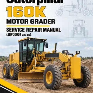 Caterpillar CAT 160K Motor Grader Service Repair Manual (JBP00001 and up)