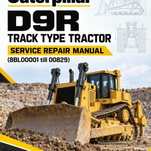 Caterpillar CAT D9R Track Type Tractor Service Repair Manual (8BL00001 till 00829)