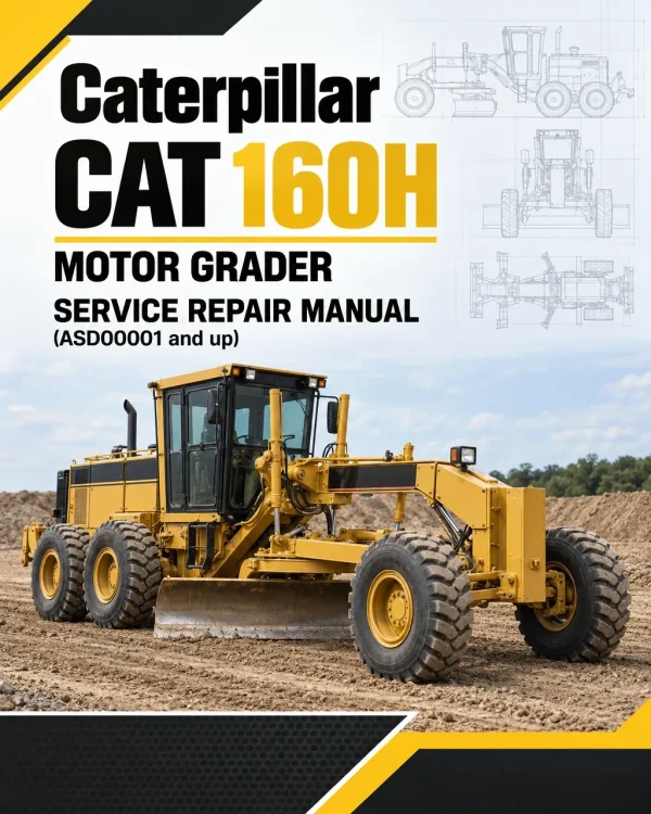 Caterpillar CAT 160H Motor Grader Service Repair Manual (ASD00001 and up) Caterpillar CAT 160H Motor Grader Service Repair Manual (ASD00001 and up)