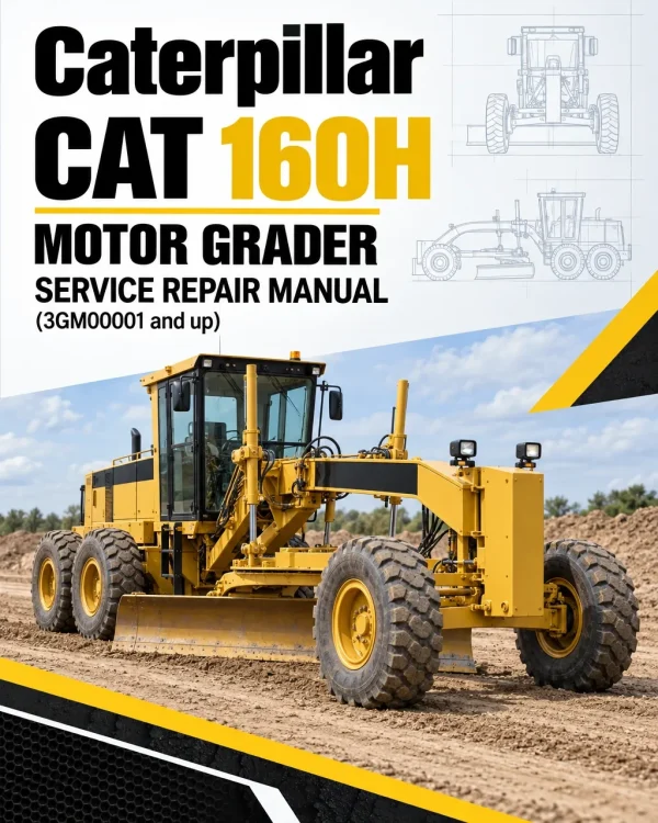 Caterpillar CAT 160H Motor Grader Service Repair Manual (3GM00001 and up)