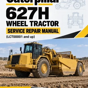 Caterpillar CAT 627H Wheel Tractor Service Repair Manual (LCT00001 and up)