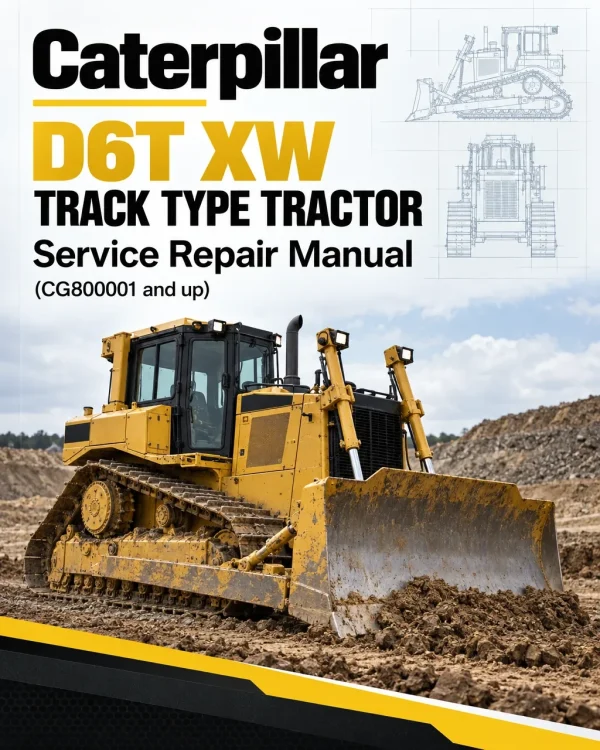 Caterpillar CAT D6T XW Track Type Tractor Service Repair Manual (CG800001 and up)
