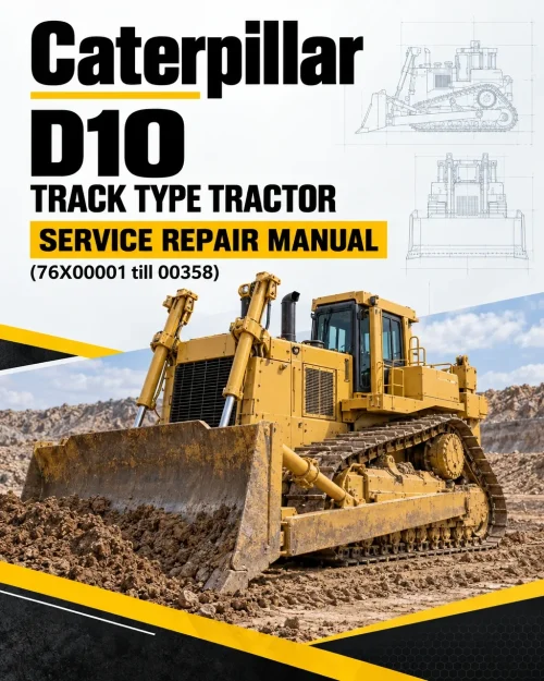 Caterpillar CAT D10 Track Type Tractor Service Repair Manual (76X00001 till 00358) Caterpillar CAT D10 Track Type Tractor Service Repair Manual (76X00001 till 00358)