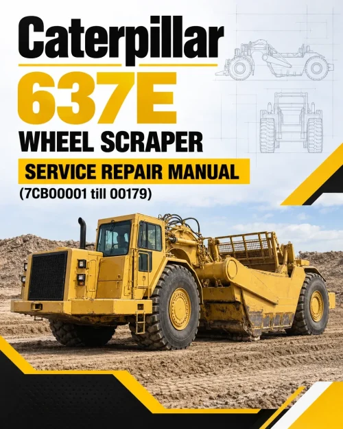 Caterpillar CAT 637E Wheel Scraper Service Repair Manual (7CB00001 till 00179) Caterpillar CAT 637E Wheel Scraper Service Repair Manual (7CB00001 till 00179)