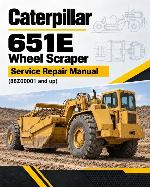 Caterpillar CAT 651E Wheel Scraper Service Repair Manual (88Z00001 and up) Caterpillar CAT 651E Wheel Scraper Service Repair Manual (88Z00001 and up)