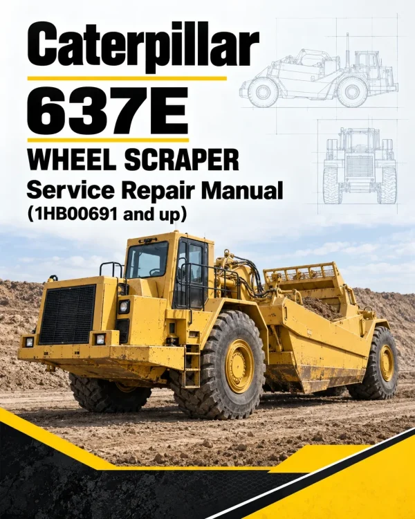 Caterpillar CAT 637E Wheel Scraper Service Repair Manual (1HB00691 and up) Caterpillar CAT 637E Wheel Scraper Service Repair Manual (1HB00691 and up)