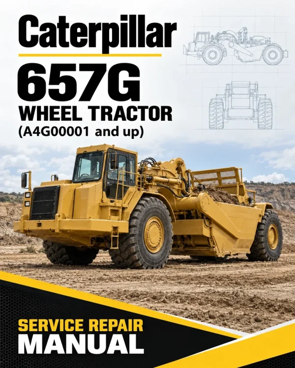 Caterpillar CAT 657G Wheel Tractor Service Repair Manual (A4G00001 and up)