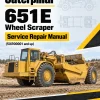 Caterpillar CAT 651E Wheel Scraper Service Repair Manual (5XR00001 and up)