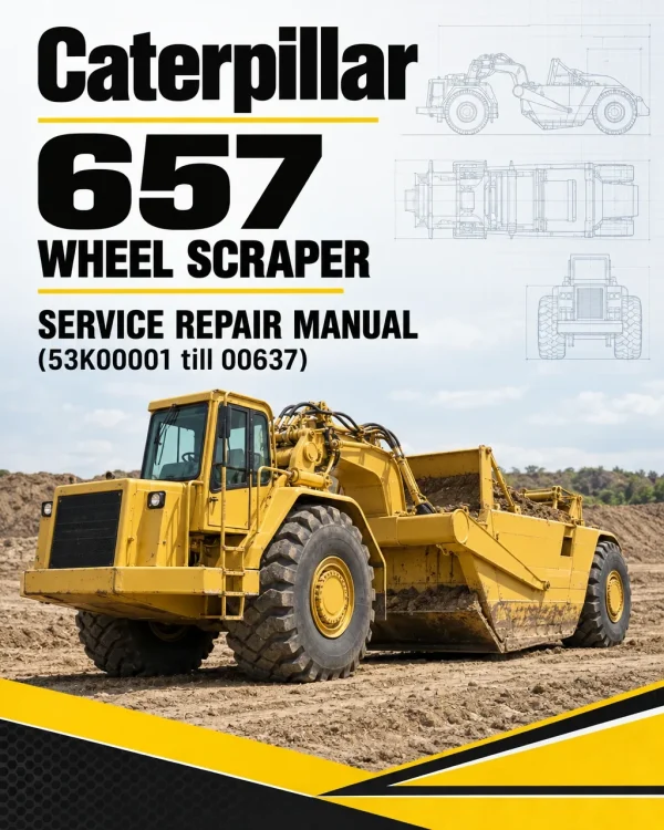 Caterpillar CAT 657 Wheel Scraper Service Repair Manual (53K00001 till 00637) Caterpillar CAT 657 Wheel Scraper Service Repair Manual (53K00001 till 00637)