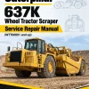 Caterpillar CAT 637K Wheel Tractor Scraper Service Repair Manual (WTT00001 and up)